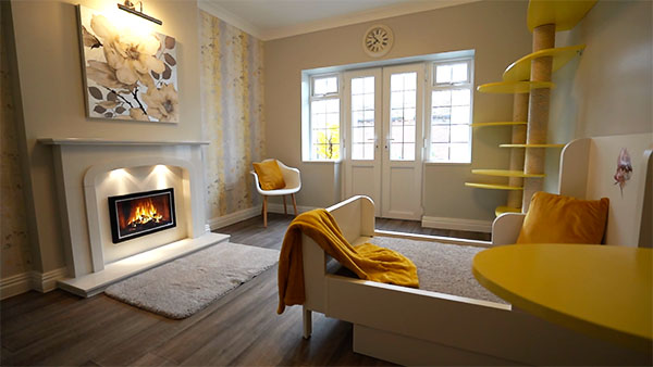 Lemon Suite at The Grove Luxury Cat Hotel