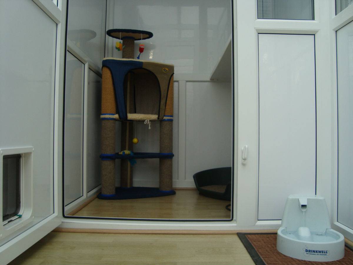 Walk in style run and sleeping area